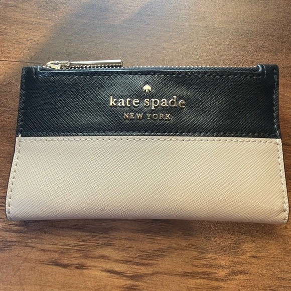 kate spade Handbags - Kate Spade Black and Tan Wallet